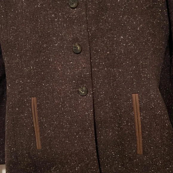 Le Suit Women's Sz 12 Two Piece Wool Blend Blazer & Skirt Combo - Picture 5 of 8